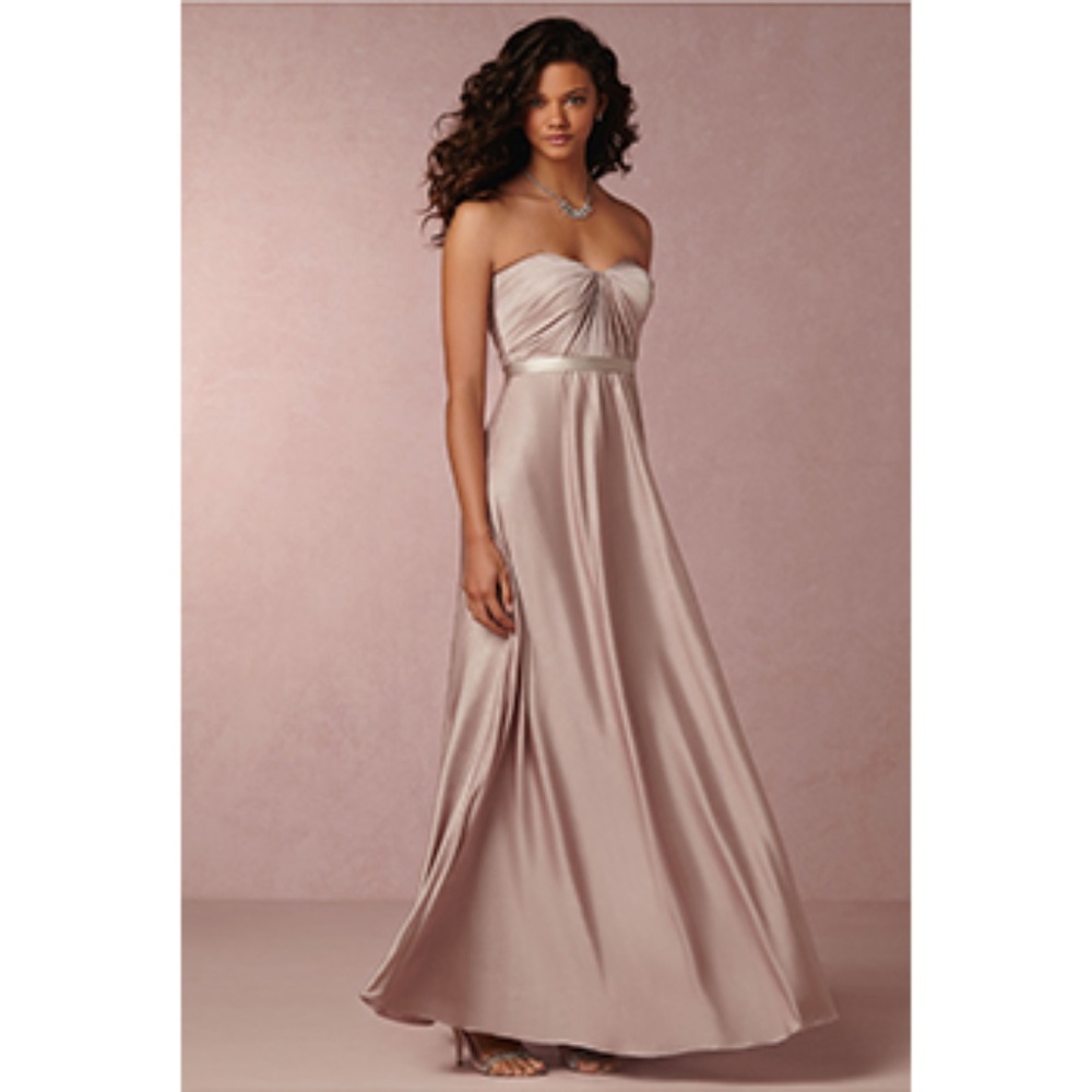 Jenny Yoo Strapless Sweetheart Long Prom Dress Wedding Bridesmaid